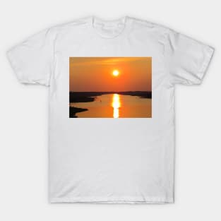 Sunset From The Oak Island Bridge T-Shirt